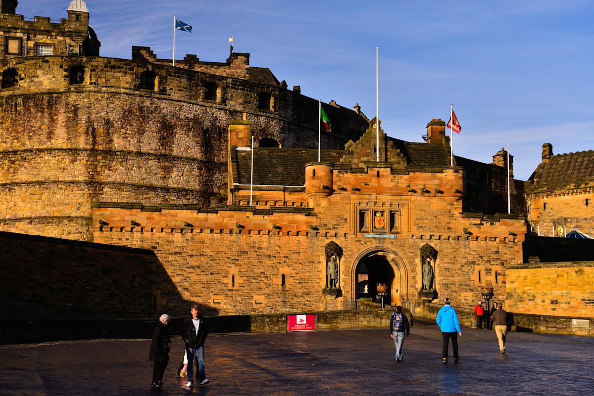 Edinburgh Castle Glows with Scotland's Young Football Stars!