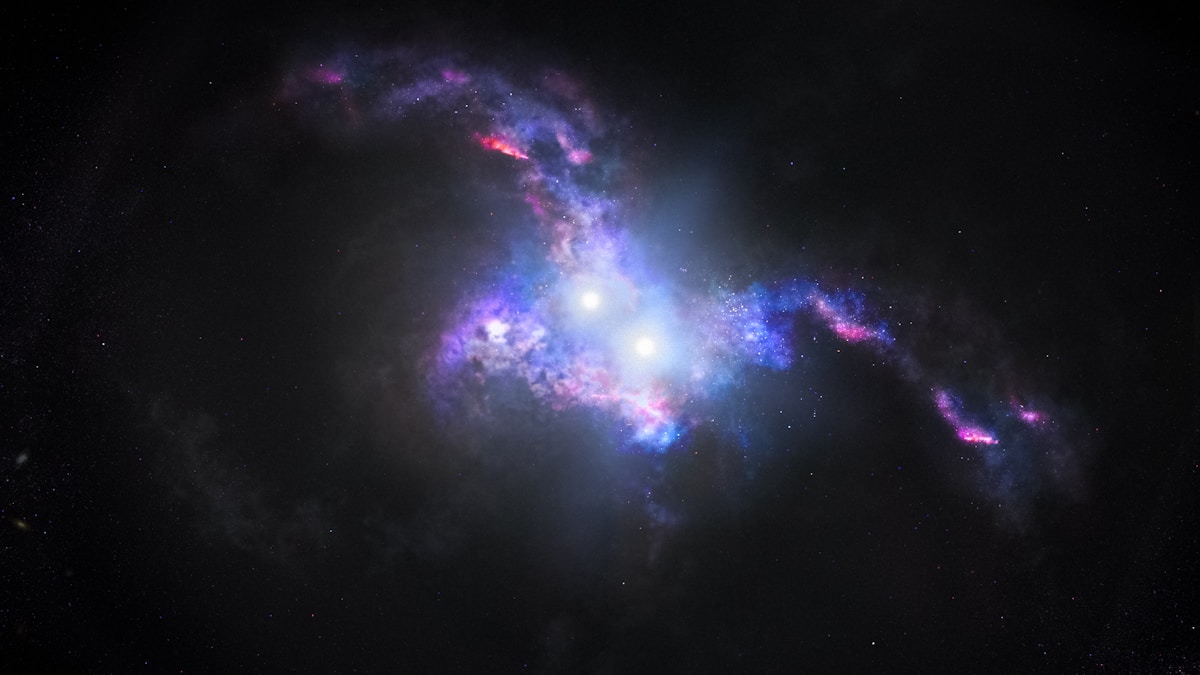 Universe's Hidden Highway Finally Visible! Glowing Gas Bridge Found