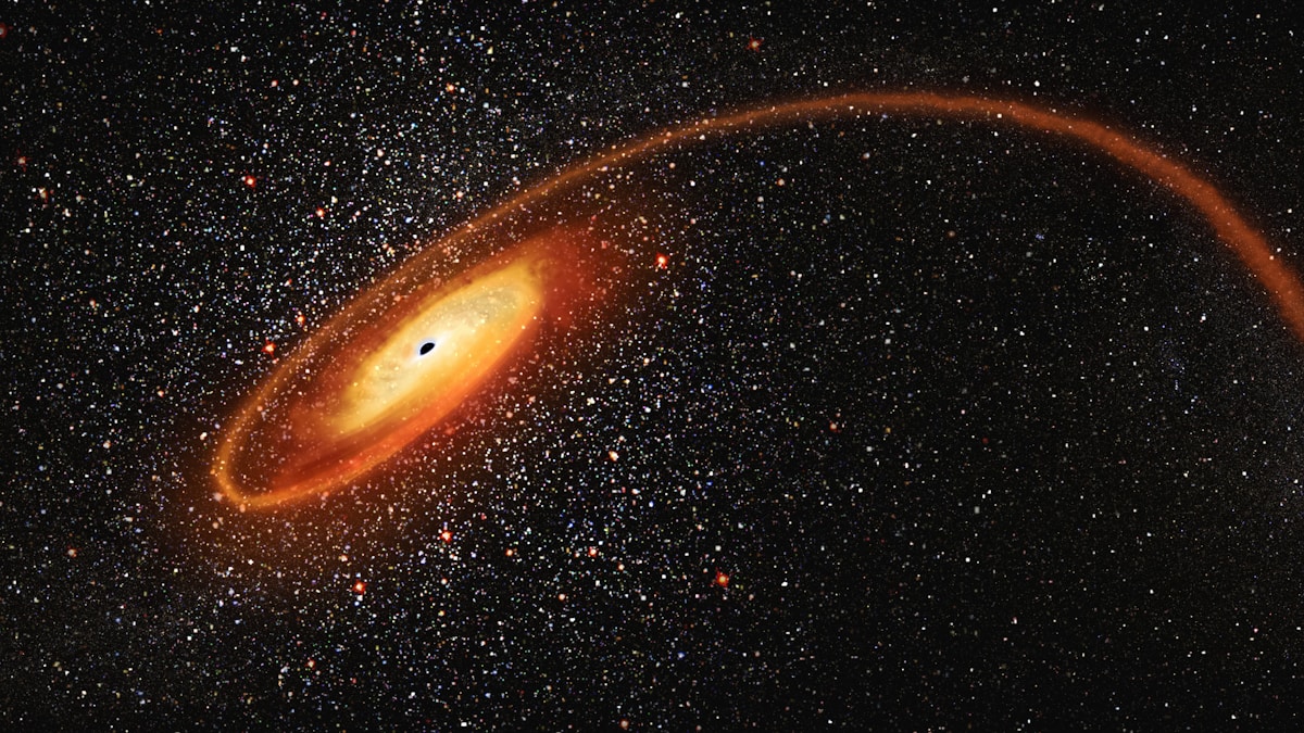 A Star's Giant Explosion Just Revealed a Hidden Supermassive Black Hole!